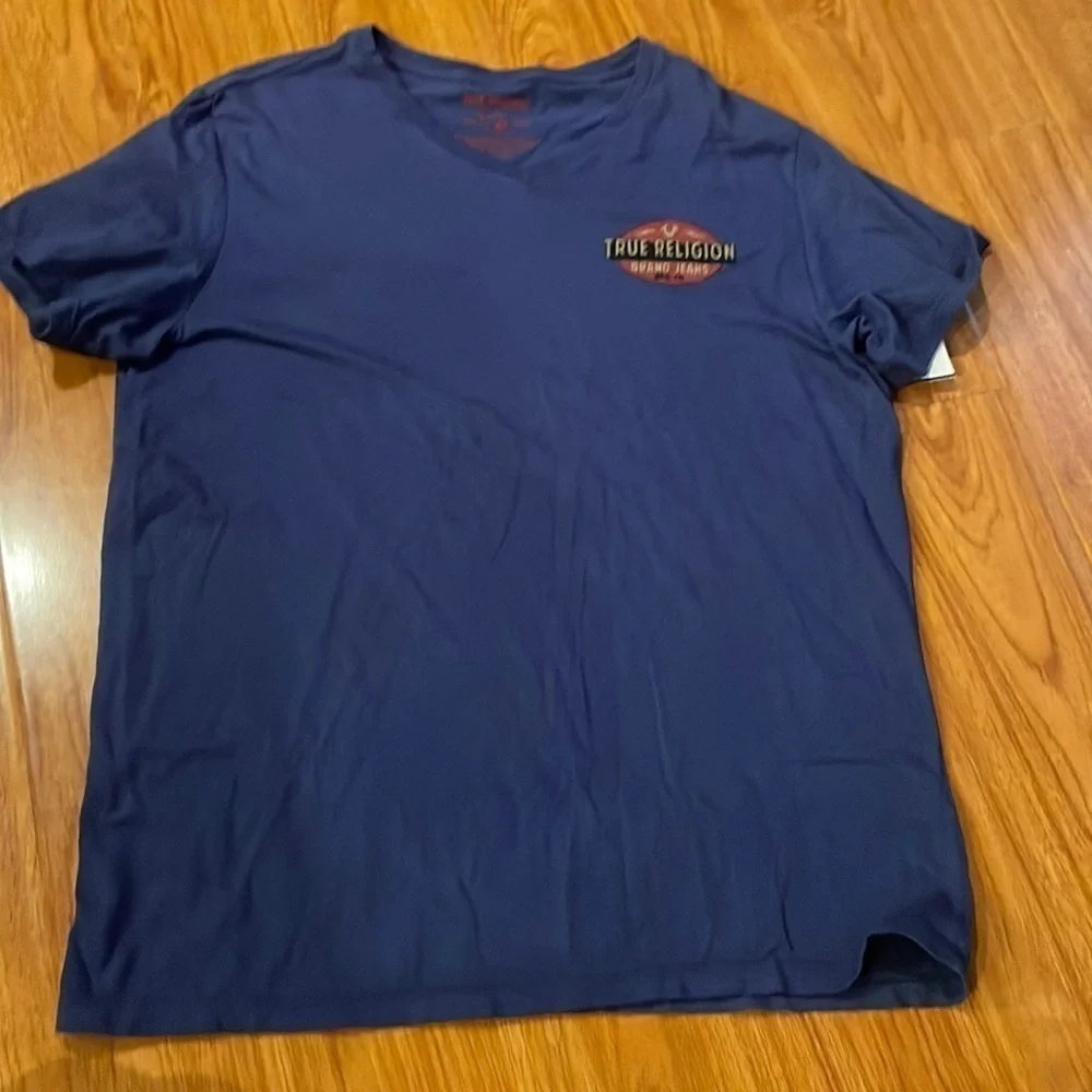Mens true religion shirt SIZE XL NAVY BLUE​​​​​​​​​